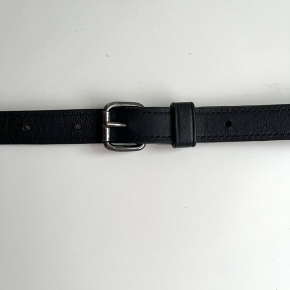 Restored Coach Mini Edge Double Pouch Crossbody Bag in Smooth Black Leather - Picture 10 of 12